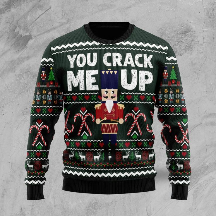 Nutcracker You Crack Me Up All Over Printed Sweater