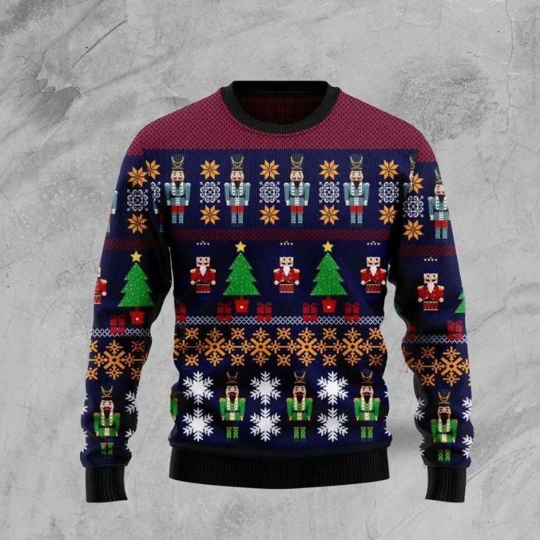 Nutcracket Ugly Christmas Sweater 3D All Over Print