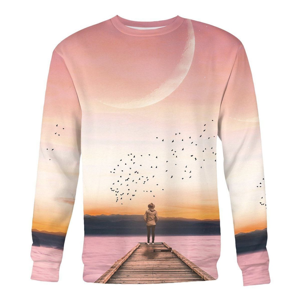 Over The Horizon All Over Printed Sweater