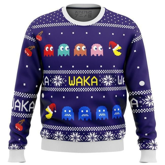 Pacman Waka Waka All Over Printed Sweater