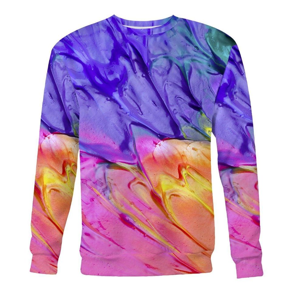 Paint All Over Printed Sweater