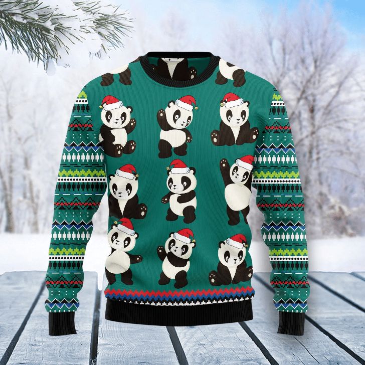 Panda Group All Over Printed Sweater