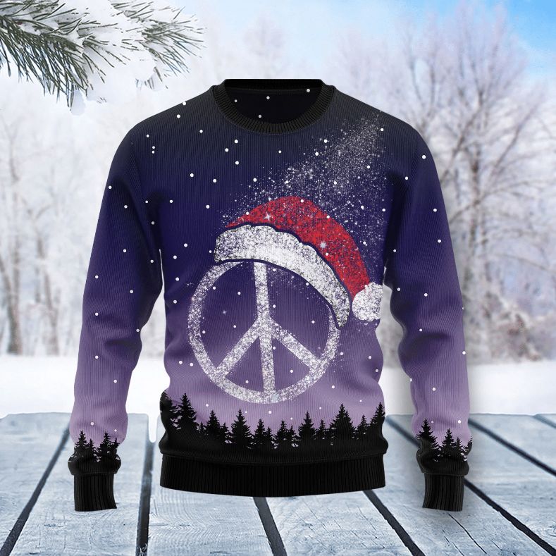 Peace Hippie All Over Printed 3D Sweater