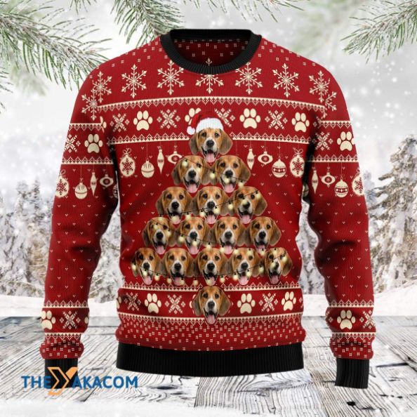 Personalized For Dog Lovers Christmas Tree Awesome All Over Printed Sweater