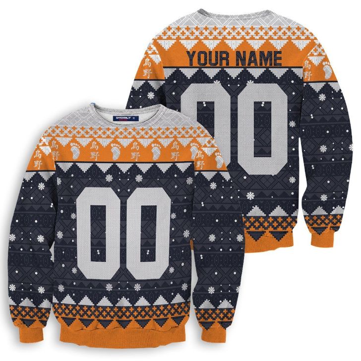 Personalized Karasuno Christmas All Over Printed Sweater