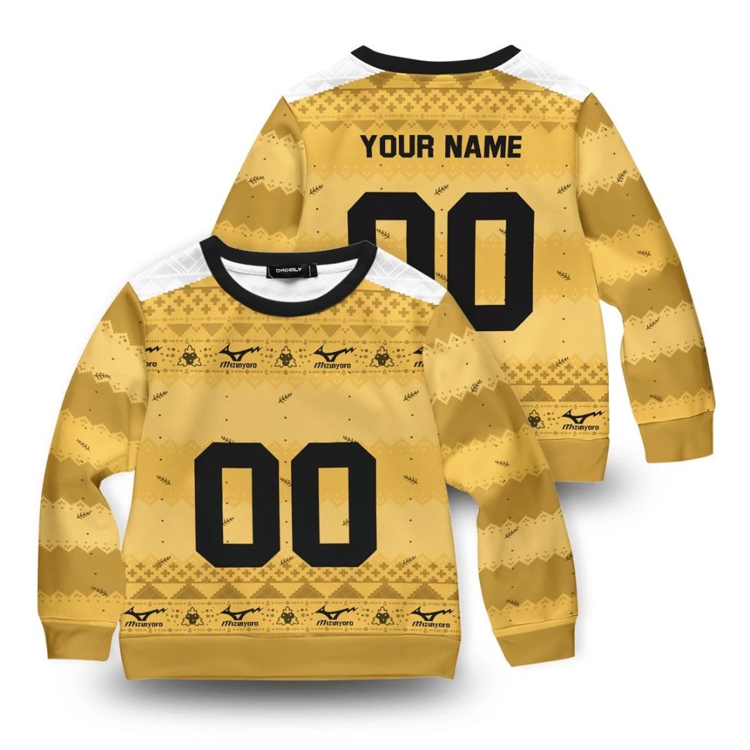 Personalized Team Johzenji Christmas Kids All Over Printed Sweater