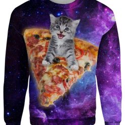 Pizza Kitten 3D Sweater