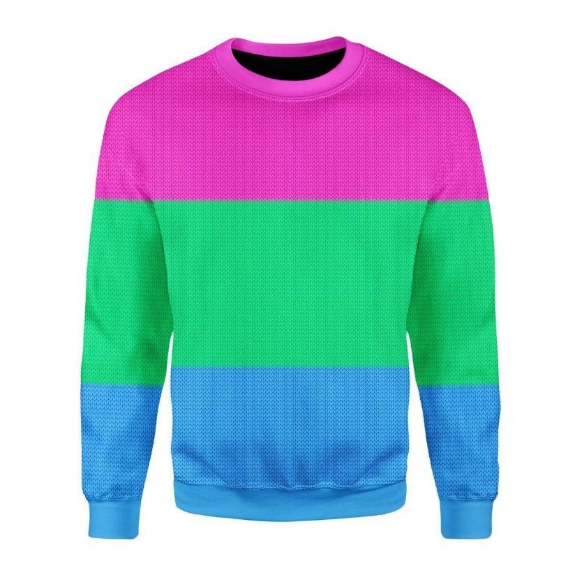 Polysexual Flag 3D Sweater