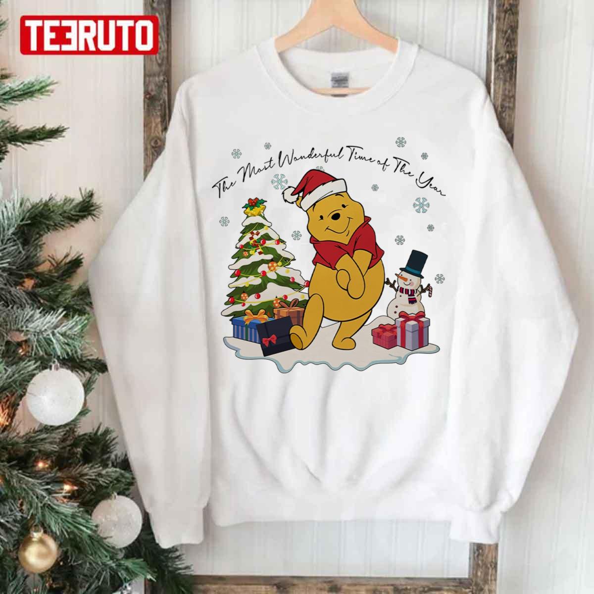 Pooh Christmas The Most Beutiful Time Of The Year Unisex Sweatshirt