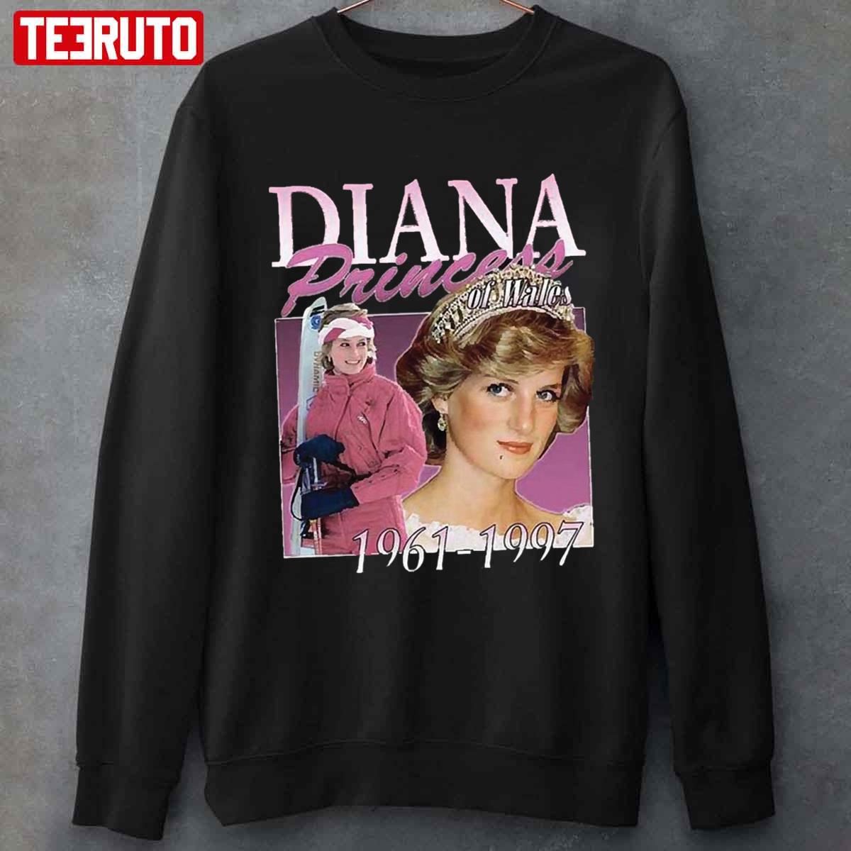 Retro 90s Vintage Sweatshirt Princess Diana Fashion 90s graphic shirt Princess Diana Sweatshirt
