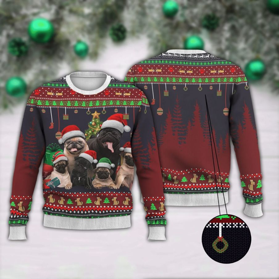 Pugs 3D Sweater