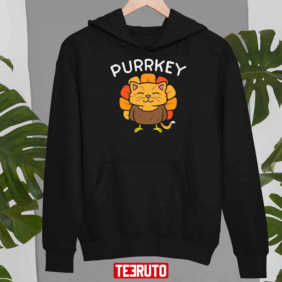 Purrkey Turkey Cat Kitten Funny Thanksgiving Unisex Sweatshirt