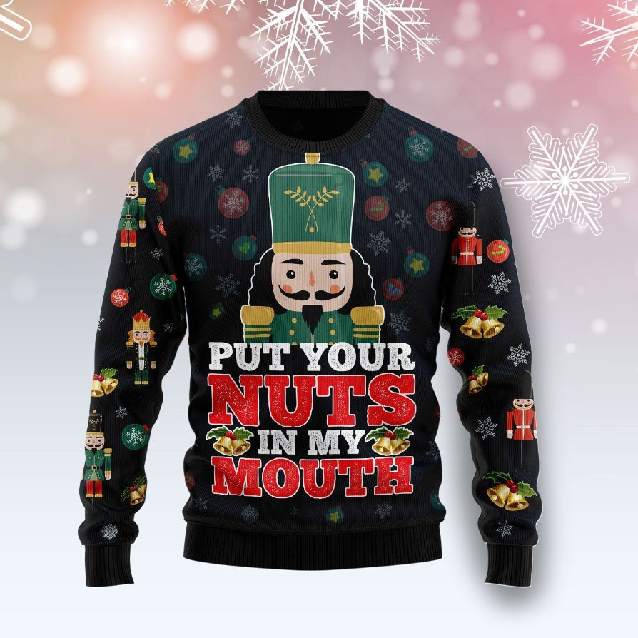 Put Your Nuts In My Mouth Funny 3D Sweater