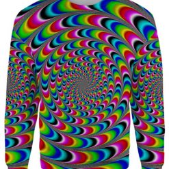 Rainbow Illusion All Over Printed Sweater