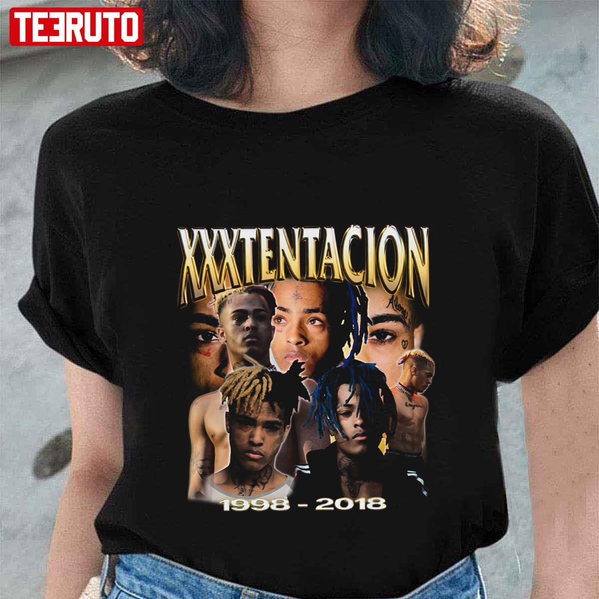 Rapper Hip Hop Vintage Bootleg 90s XXXTentacion Unisex T-Shirt - Teeruto