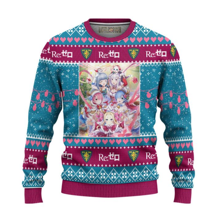 Re Zero Anime 3D Sweater