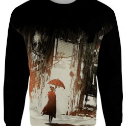 Red Rain 3D Sweater