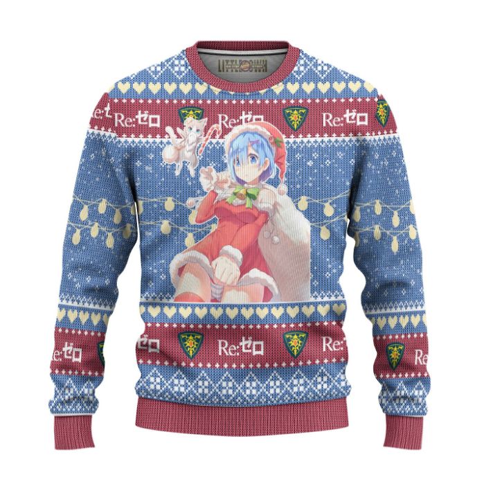 Rem x Puck Anime 3D Sweater