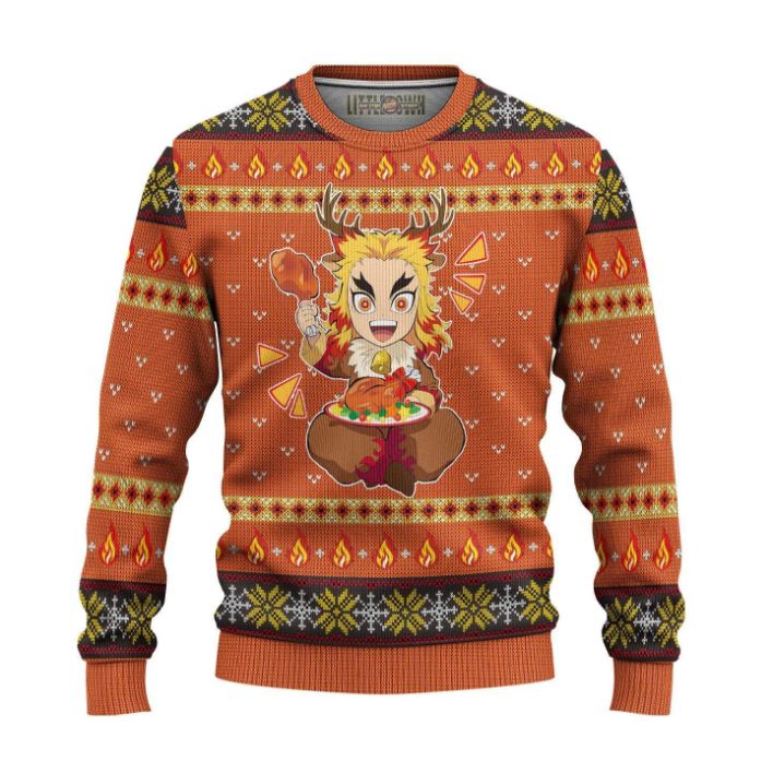 Rengoku Demon Slayer Anime 3D Sweater