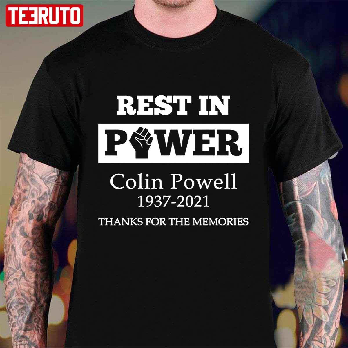 Rest in Power Colin Powell 1937 2021 Thanks for the Memories Unisex T-Shirt