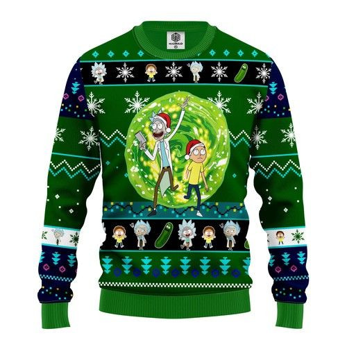 Rick And Morty Christmas 3D Sweater