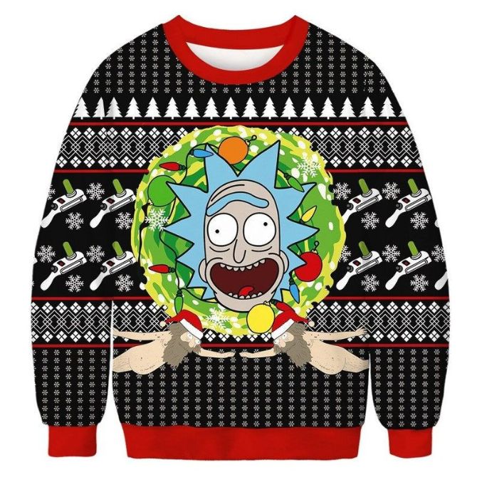 Rick Sanchez All Over Printed Sweater