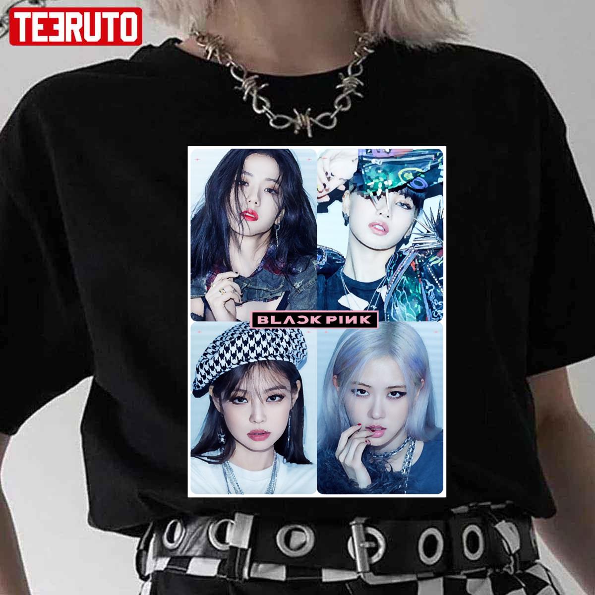 Rose Jennie Lisa Jisoo Album Black Pink Kpop Unisex T-Shirt