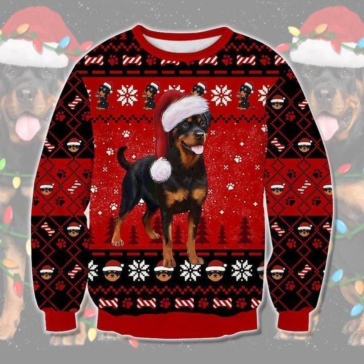 Rottweiler Dog 3D Sweater