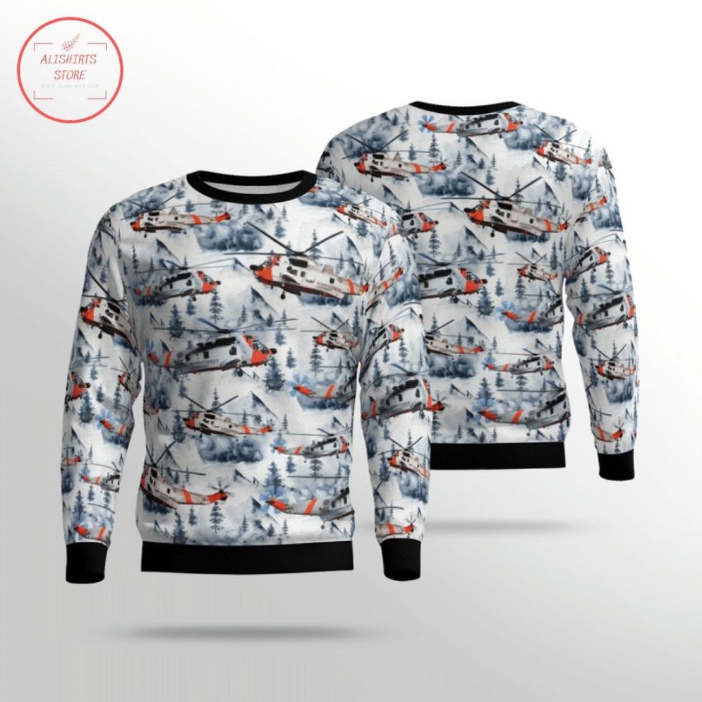 Royal Norwegian Air Force Sea King 3D Sweater