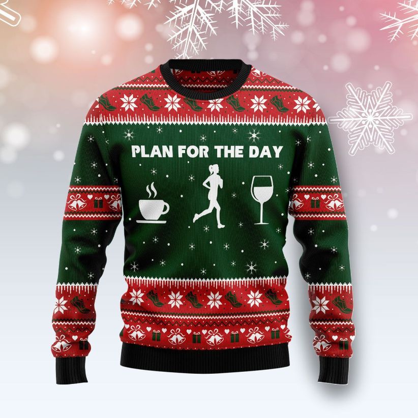 Running Plan For The Day 3D Sweater