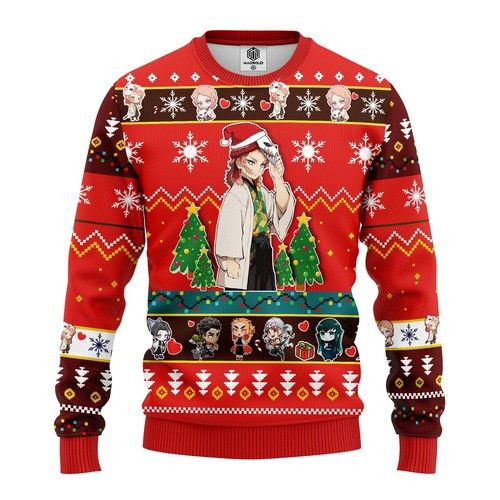 Sabito Demon Slayer Anime Christmas 3D Sweater