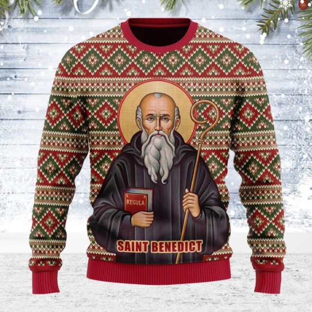 Saint Benedict 3D Sweater