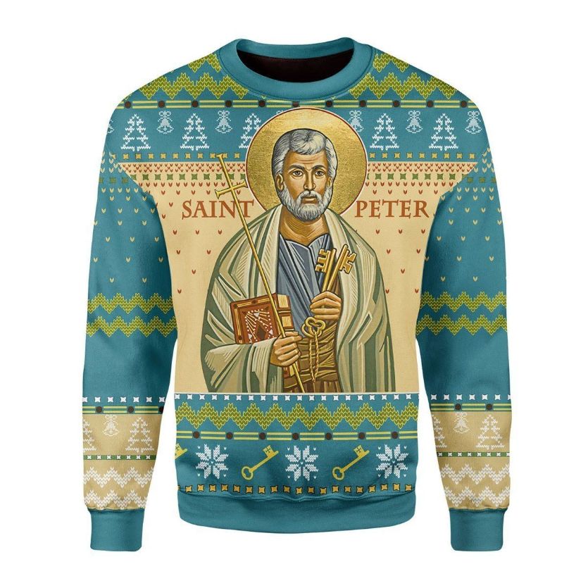 Saint Peter All Over Printed Sweater