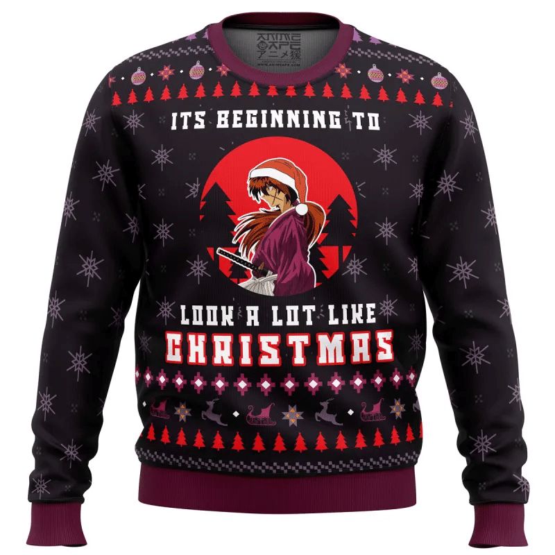 Samurai X Its Beginning To Look a Lot Like Christmas 3D Sweater