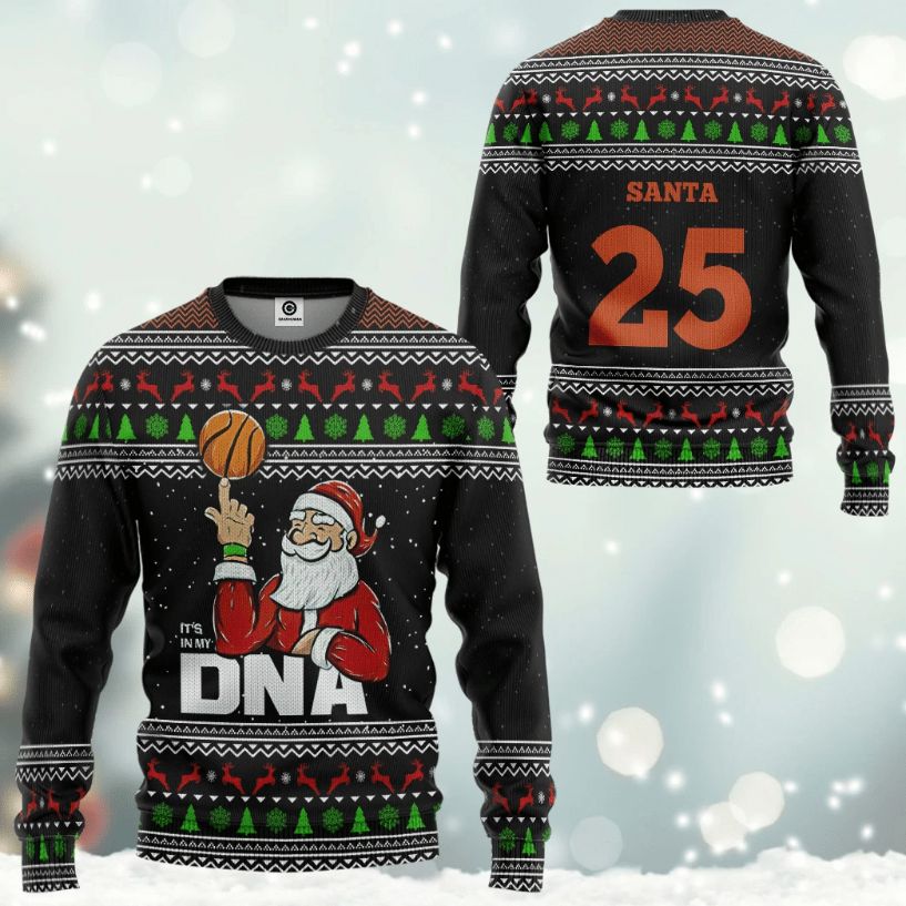Santa Claus All Over Printed Sweater
