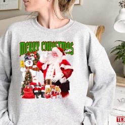Santa Merry Christmas 90s Bootleg Unisex Sweatshirt