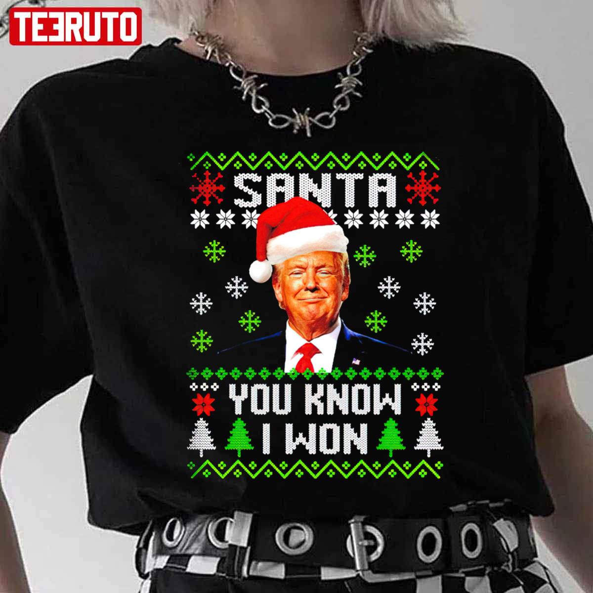 Santa Trump You Know I Won Christmas Unisex Sweatshirt