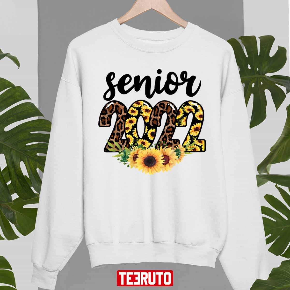 Senior 2022 Sunflower Leopard Unisex T-Shirt