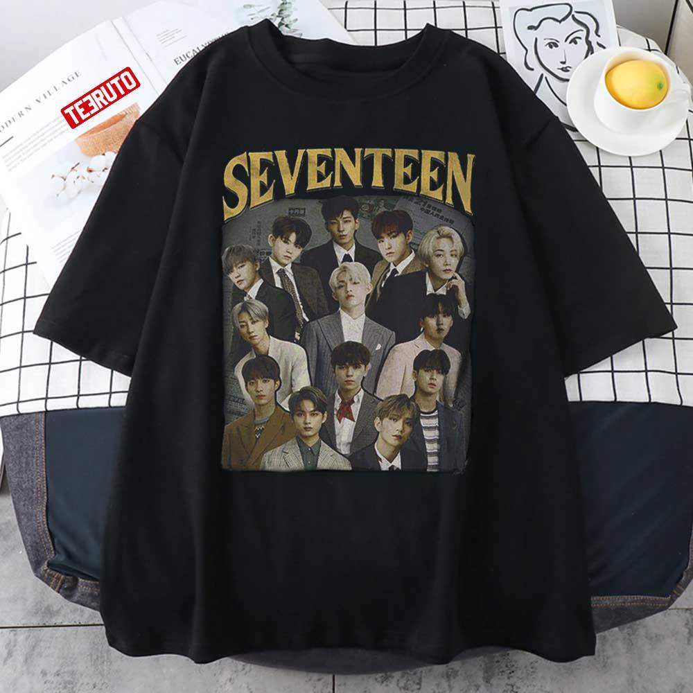 Seventeen Svt Kpop Rock Bootleg Vintage Style Unisex T-Shirt