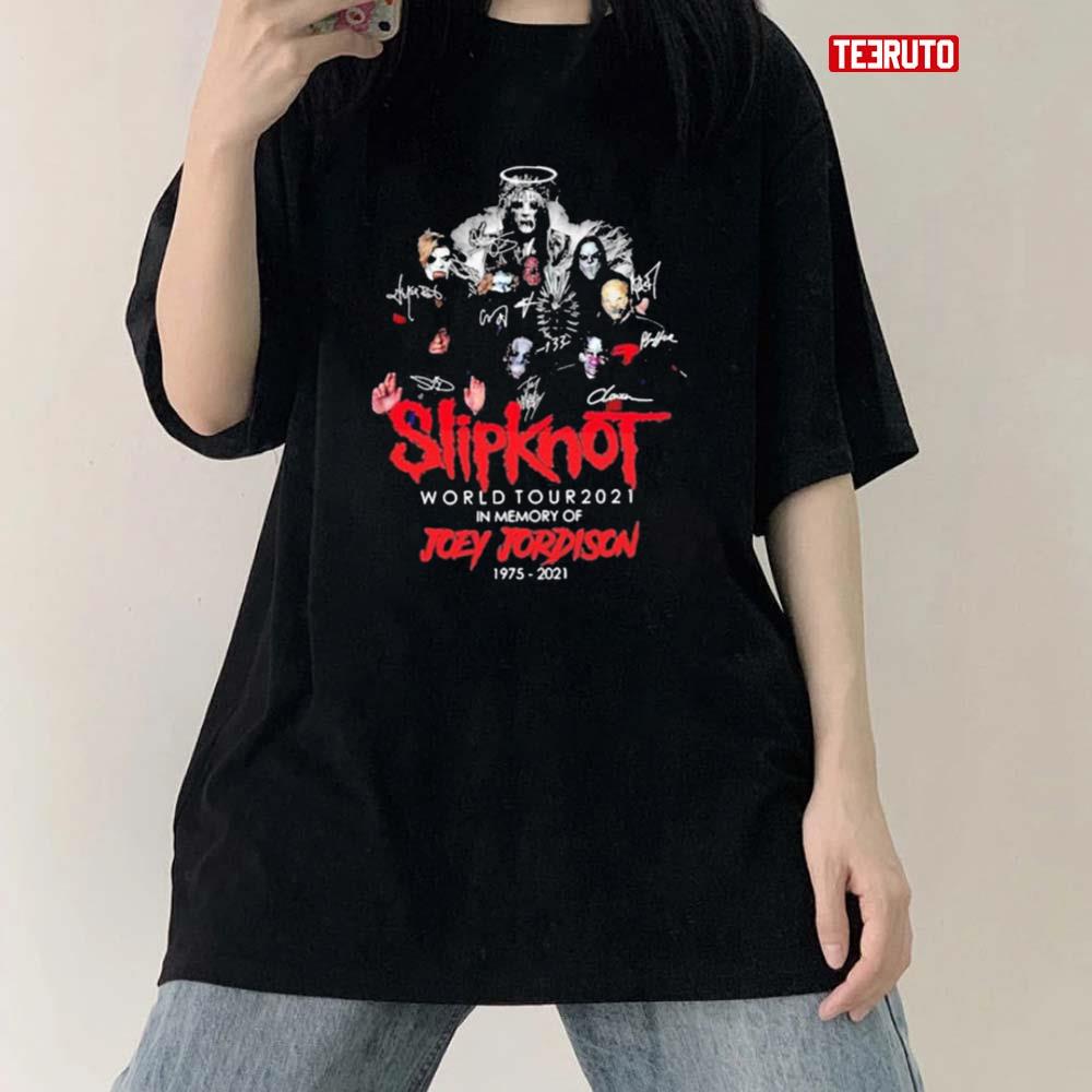 Slipknot World Tour 2021 In Memory Of Joey Jordison 1975 2021 Unisex T-Shirt