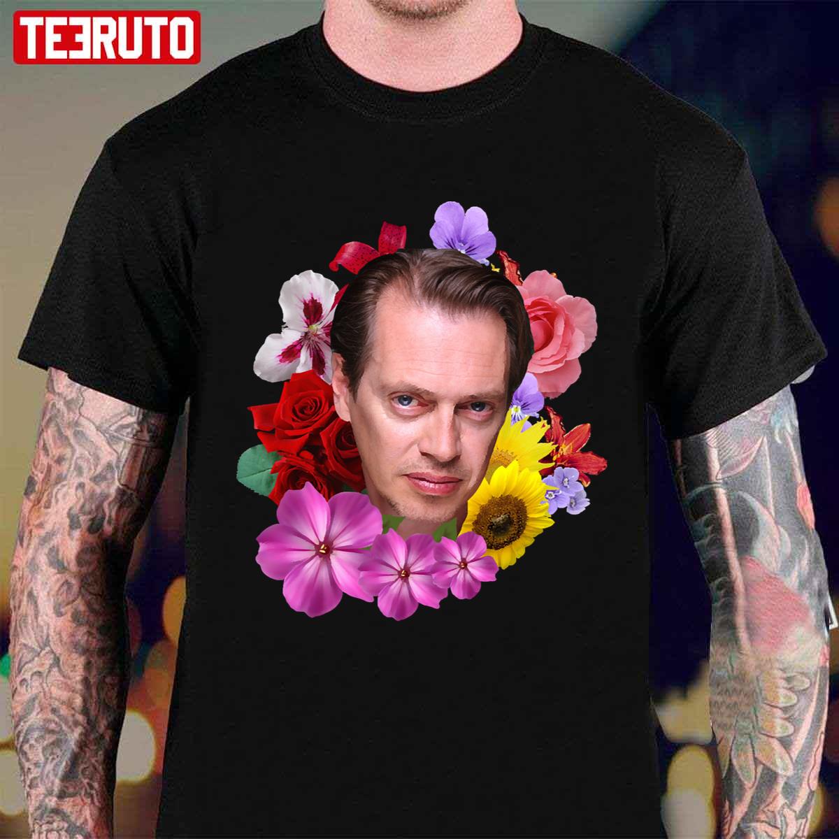 Steve Buscemi Floral Funny Unisex T-Shirt