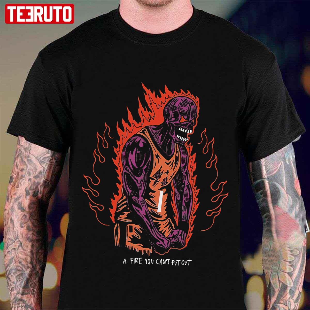 Suns x Warren Lotas A Fire Skeleton Phoenix Suns Unisex T-Shirt