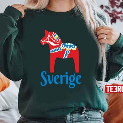 Sverige Dala Dalarna Sweden Horse Scandinavian Unisex Sweatshirt