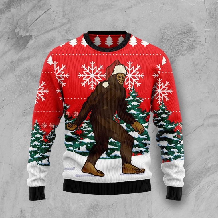 Sweater 3D Christmas Bigfoot