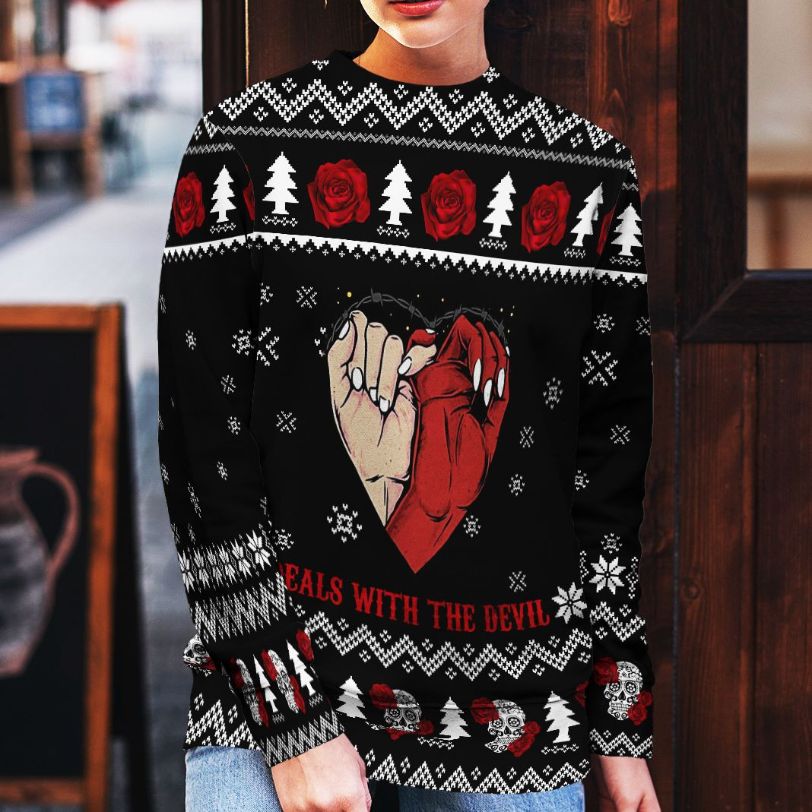 Sweater 3D Xmas Deals With The Devil