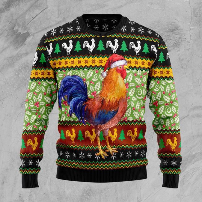 Sweater Chicken Cluck-ry Christmas 3D