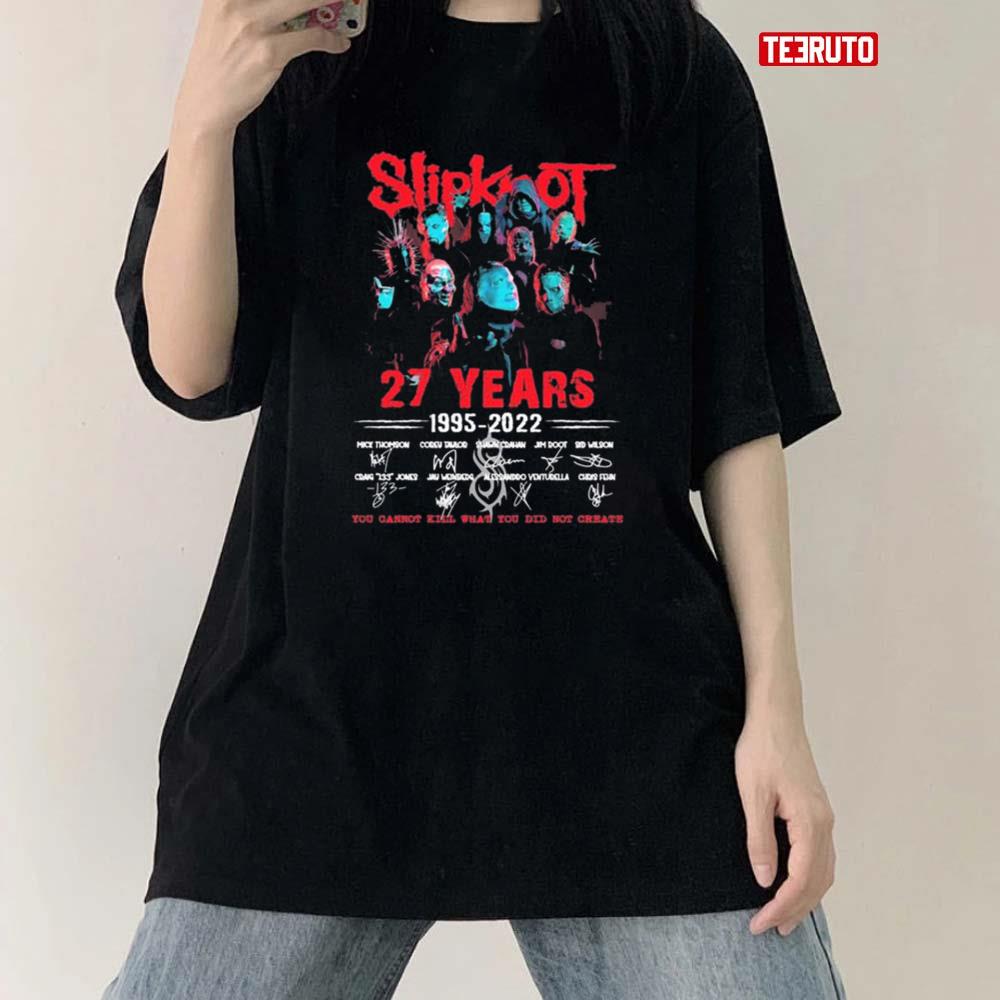 The Slipknot 27 Years 1995 2022 Signatures Unisex T-Shirt