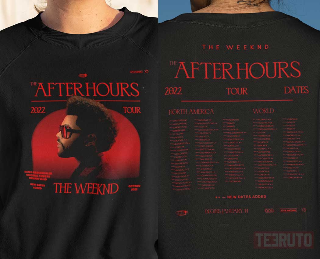 the weeknd after hours tour merch
