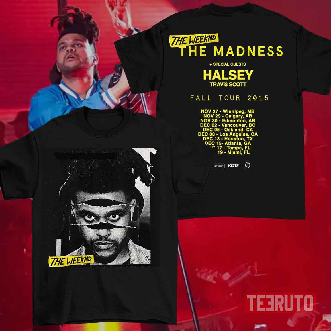 The Weeknd Behind The Madness Tour Merch Unisex T-Shirt