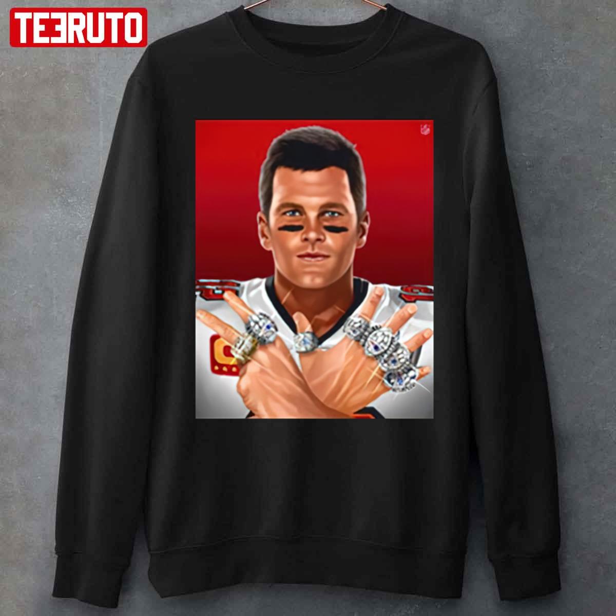Tom Brady 7 Rings Super Bowl Tampa Bay Buccaneers Unisex Sweatshirt